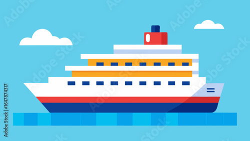 cruise ship at sea