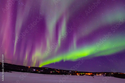 Quadro su tela An aurora is a natural light display in Earth's sky