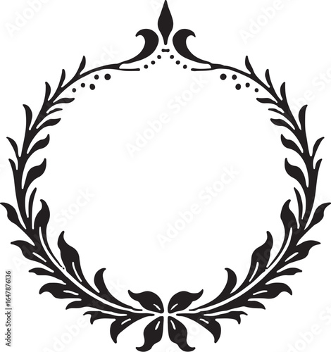 Ornate Vintage Decorative Frame Element"