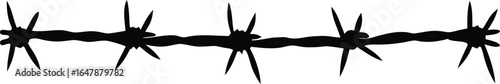  barb wire silhouette vector