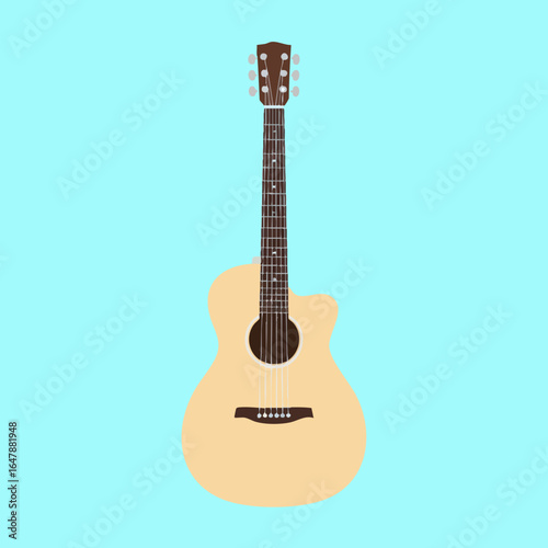 Acoustic Guitar Vector Illustration