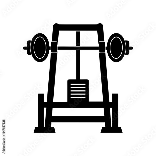 Chest Press Machine Vector 