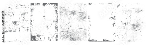 Vintage paper background vector with rough letterpress and photocopy effect, grunge wall paint overlay for atmospheric photo art