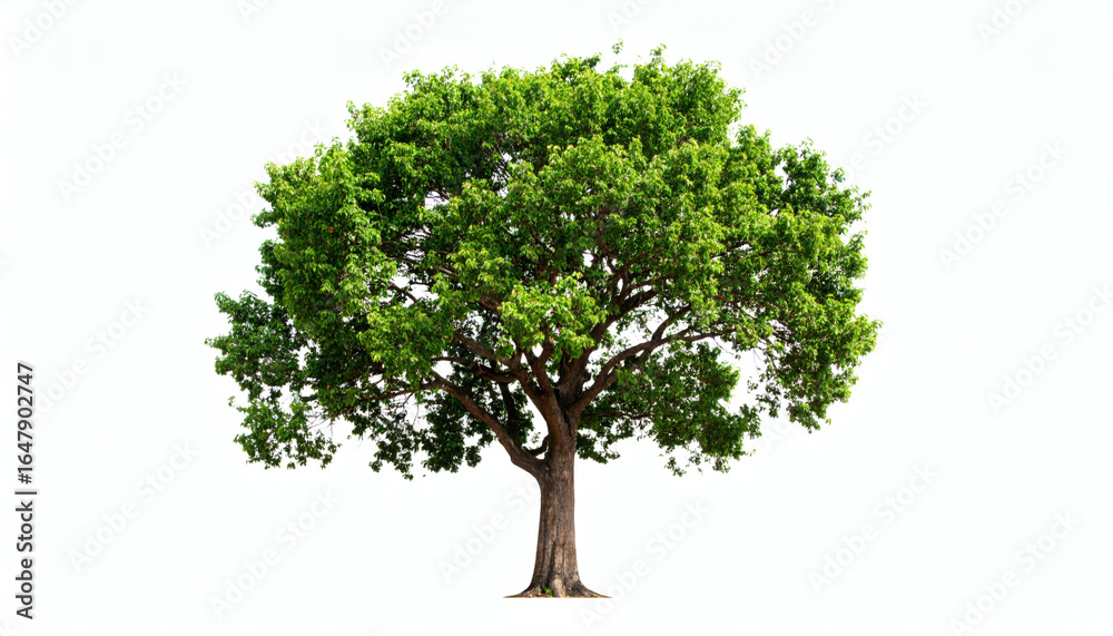 Obraz premium Eucalyptus Tree Isolated on White Background Evergreen Aromatic Tree Nature Plant Forestry Botanical Illustration Garden Landscape Outdoor Vegetation Stock Image