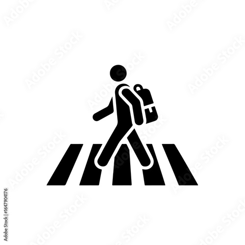 Pedestrian crossing vector  , Pedestrian crossing icon