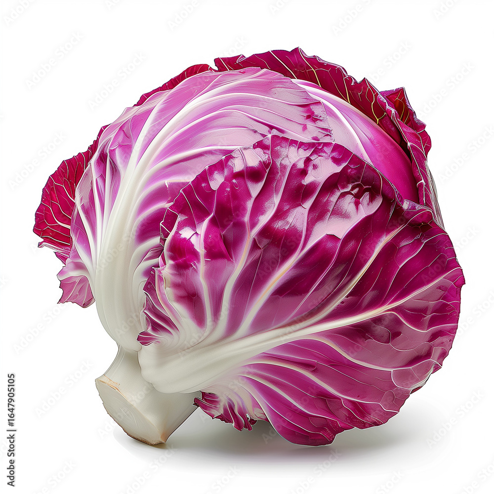 Obraz premium red cabbage isolated on white background