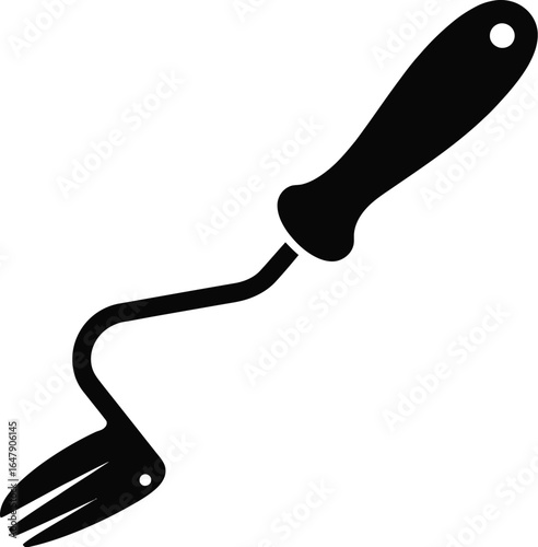 Black garden hand cultivator tool garden tool hand tool