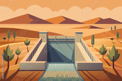 Minimal Realistic Metal Small Dam