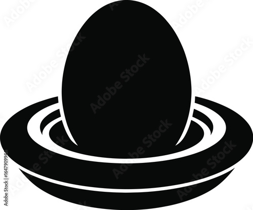 Black planet with rings space astronomy