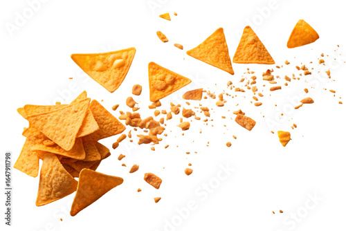 elegant modern detailed professional high quality Crushed Doritos Chips with Orange Tortilla Shells