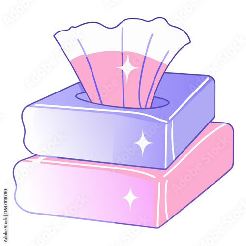 Baby wipes vector icon in trendy design
