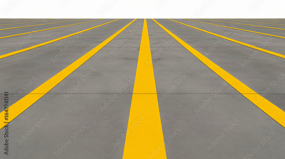 custom made wallpaper toronto digitalAbstract perspective of modern parking lot with yellow stripes