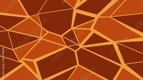 Abstract Shattered Mesh Warm Mocha Palette Seamless Pattern