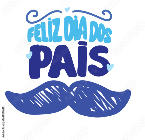 Illustrative father s day design with bold typography and graphic elements in cmyk colors
