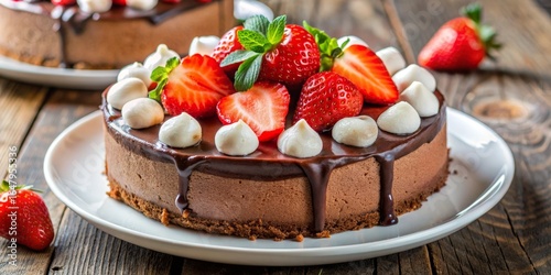 Chocolate Mousse Cake with ...