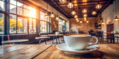 Steaming Coffee in a Cozy C...