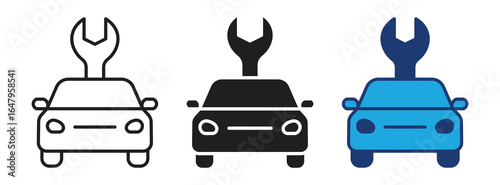 Car service vector icon designs. Car repair icon. Car repair service signs , vector illustration .