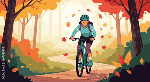girl in autumn park