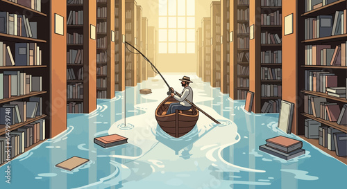 books in the library