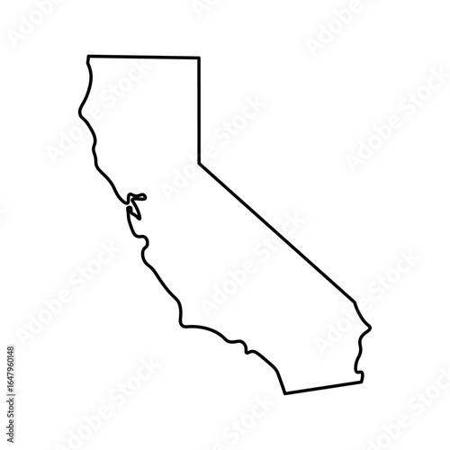 California state map outline
