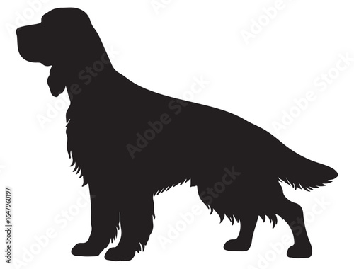 GORDON SETTER DOG SILHOUETTE