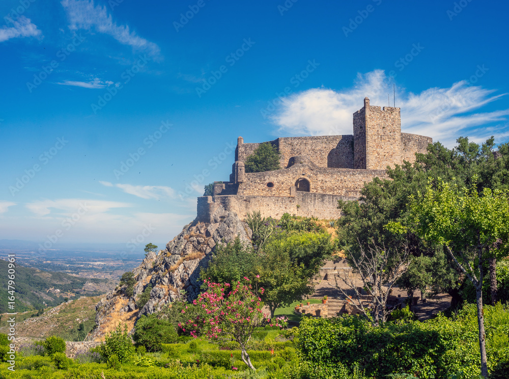 Ruins of the imposing castle of Marvão, Alentejo, Portugal. A notable an archetype of medieval castles Ruins of the imposing castle of Marvão, Alentejo, Portugal. A notable an archetype of medieval castles