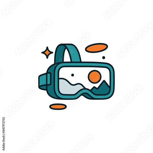 VR Headset With Immersive Environment