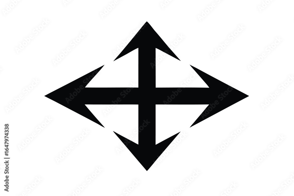 arrow merge icon vector icon silhouette arrow merge icon vector icon silhouette