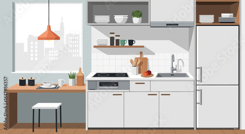modern kitchen interior