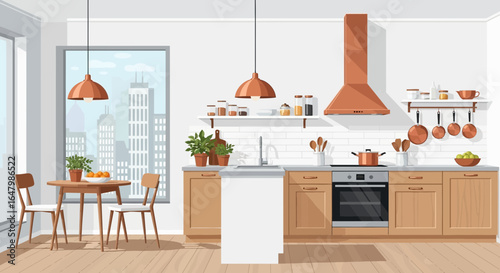 modern dining room