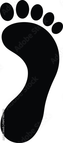 foot silhouette icon