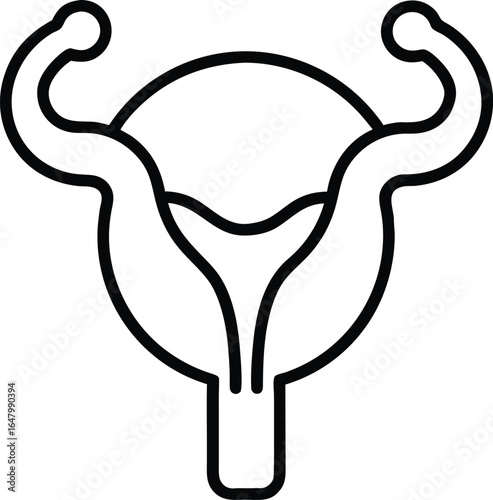 Urinary bladder icon vector illustration sign