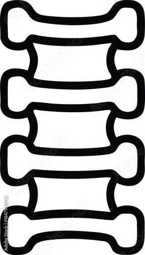 Bones outline icon spine back