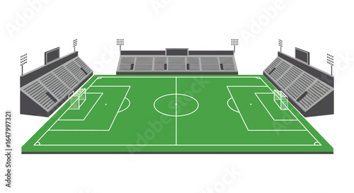 Soccer Stadium Vector Illustration