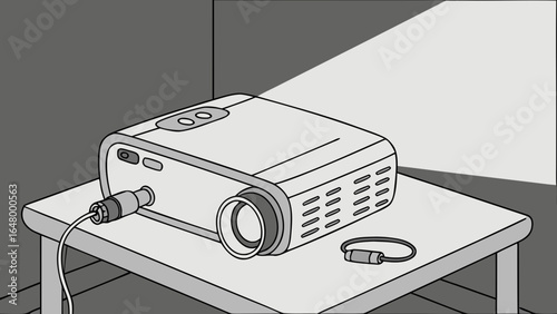 projector on the wall