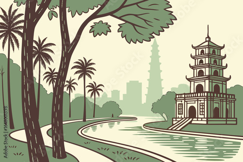Hanoi, Vietnam – Vietnam’s lakeside capital blending French colonial streets and ancient temples.