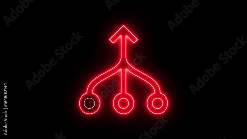 Wallpaper Mural Abstract neon USB port icon set. Computer USB socket data cable symbol. connect external device USB sign.  USB cables and adapter port icon animation. computer USB socket data cable symbol. connect  Torontodigital.ca