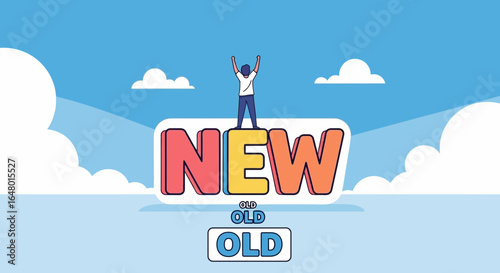 Embracing the New: A Visual Metaphor for Change and Innovation on a new era