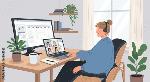 Remote collaboration and personal workspace during pandemic outbreak restrictions