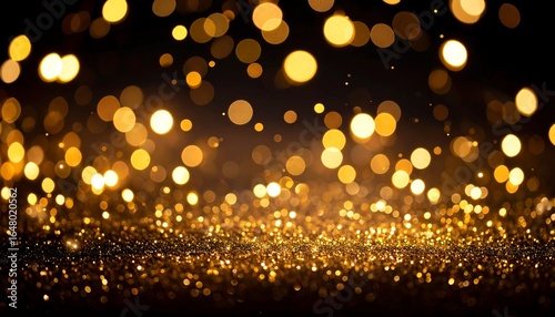Wallpaper Mural Golden Glitter Lights Background. Torontodigital.ca