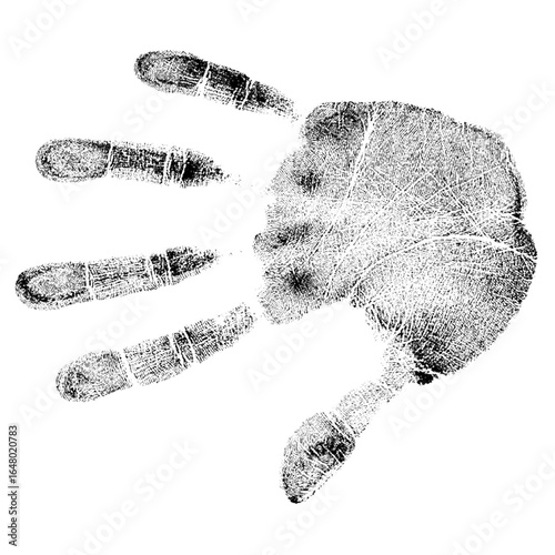 A halftone retro vintage hand gesture with transparent background
