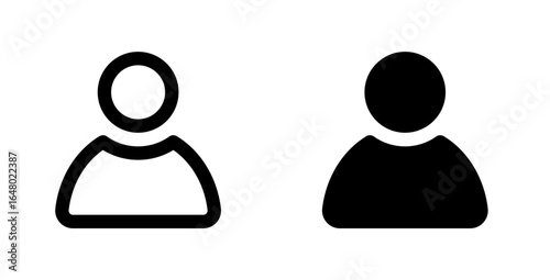 User avatar or person icon. Profile picture, portrait symbol. User profile sign. Default social media image profile picture