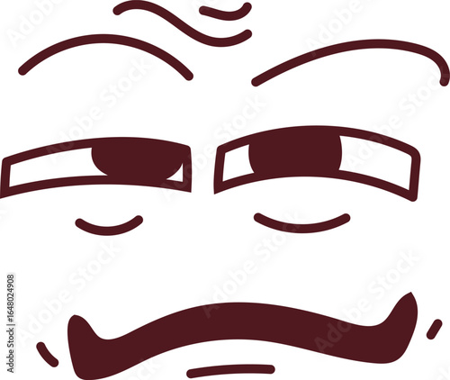 Queasy | Expression Doodle Design - 29 | EPS