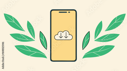 Vector illustration of an olive branch with green leaves and olives, an eco-friendly symbol of natural and organic growth