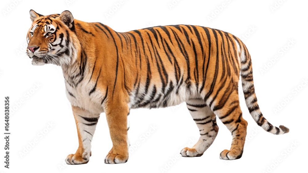 Obraz premium Bengal tiger isolated on transparent background, png