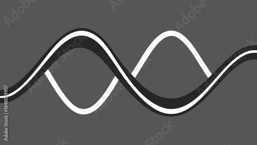 calming sine wave lines mono grayscale