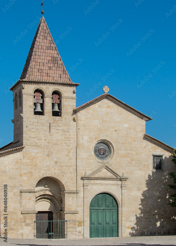 Fototapeta premium Ancient church, chaves historic center, portugal