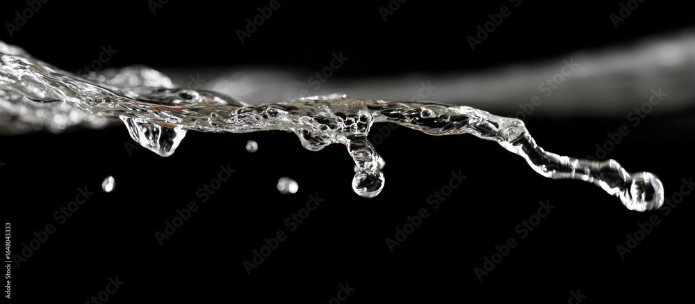 Sparkling water droplets bursting dynamically, splattering against deep background, revealing liquid's energy and pristine clarity with vivid, powerful motion Sparkling water droplets bursting dynamically, splattering against deep background, revealing liquid's energy and pristine clarity with vivid, powerful motion