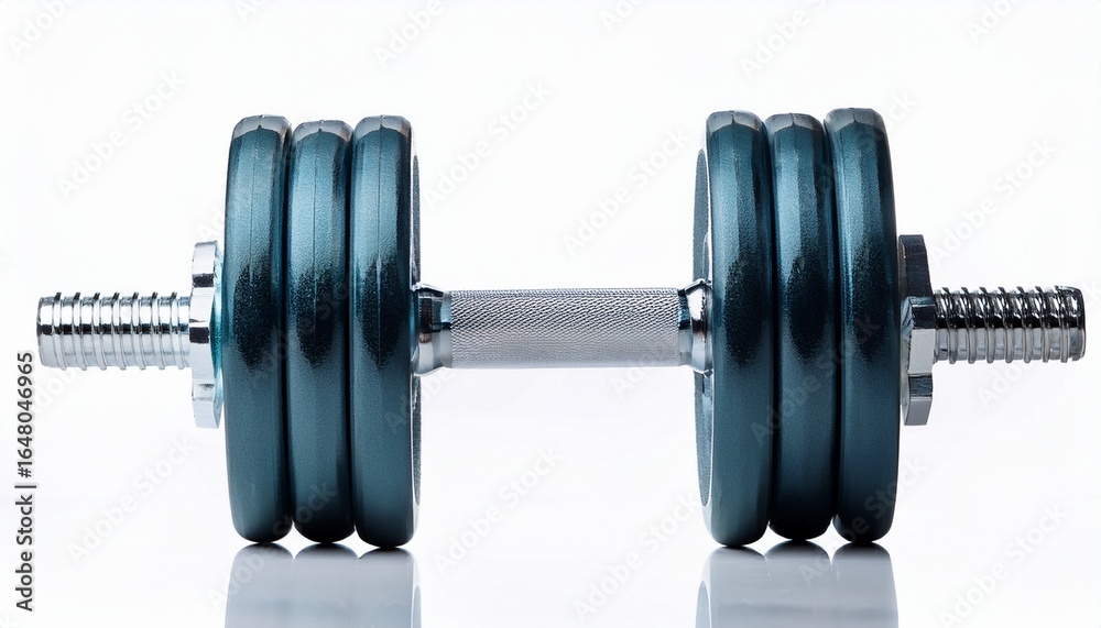 Naklejka premium double dumbbell glass isolate on white background