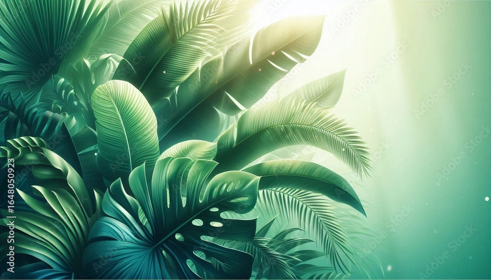 Fototapeta premium Dreamy Tropical Leaves